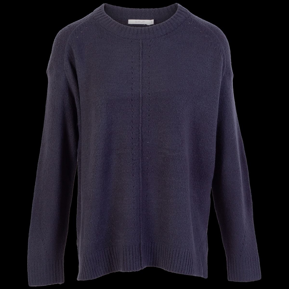 Sirup Dame Striktrøje - Dark Navy - L