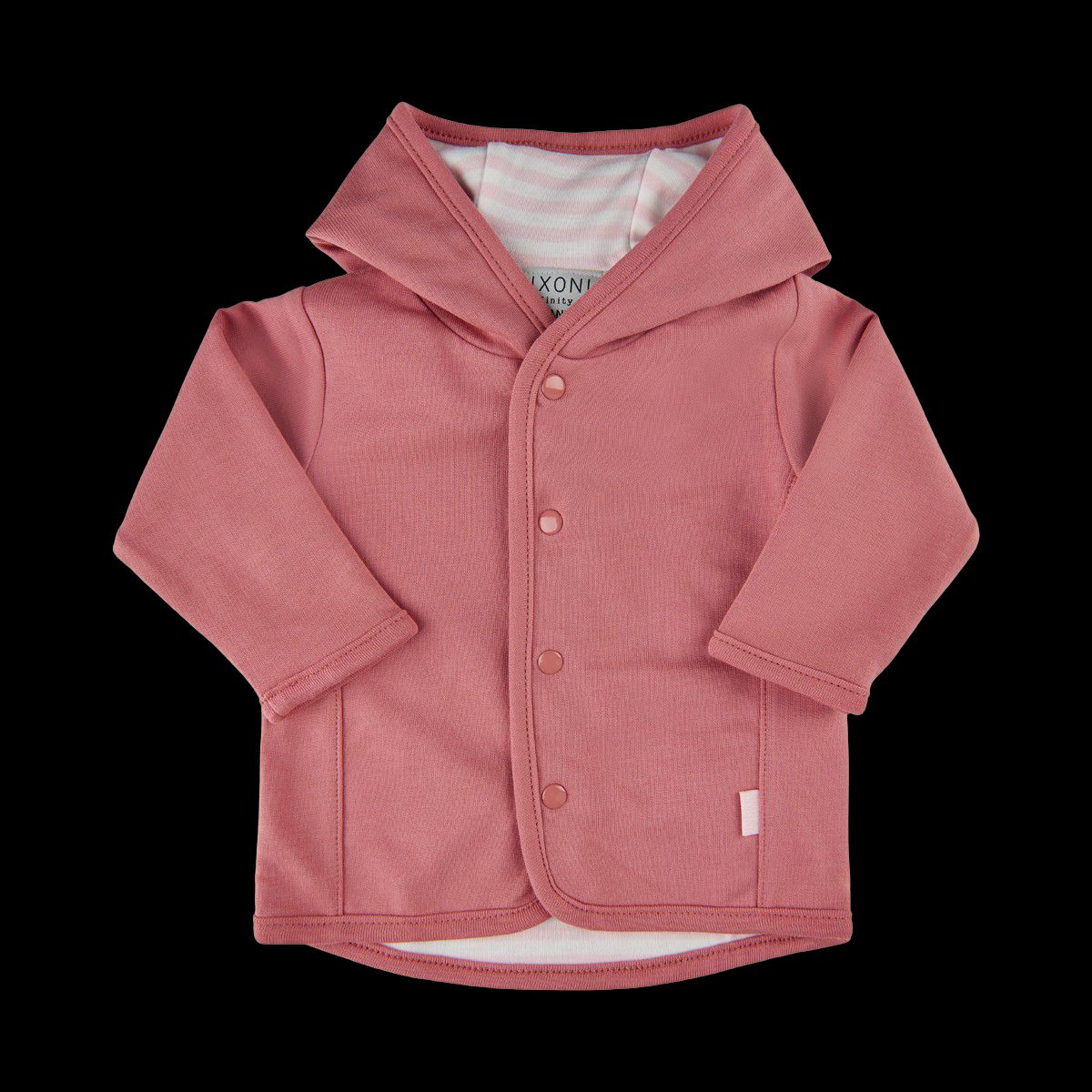 Fixoni Børne Cardigan i økologisk bomuld - Dusty Rose - 62