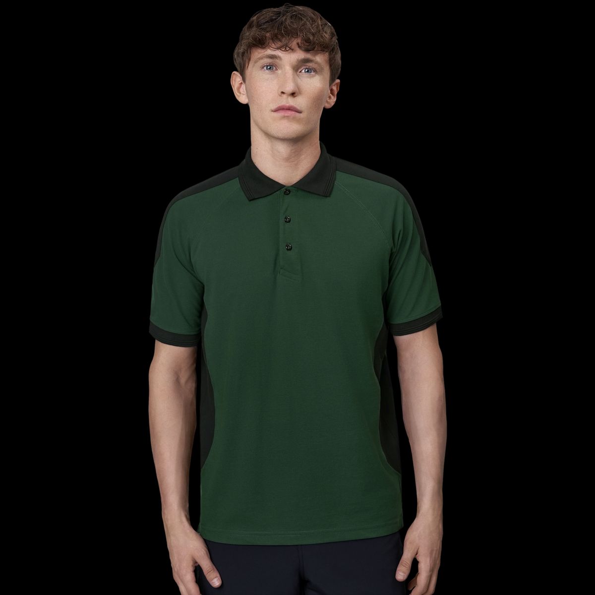 ID Pro Wear Herre Polo - Flaskegrøn - XS