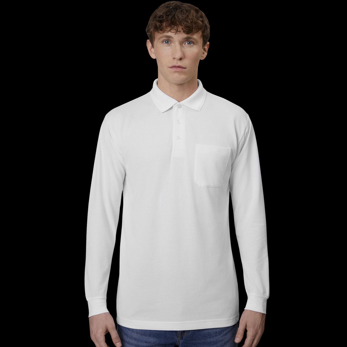 ID Pro Wear Herre Polo - White - XL