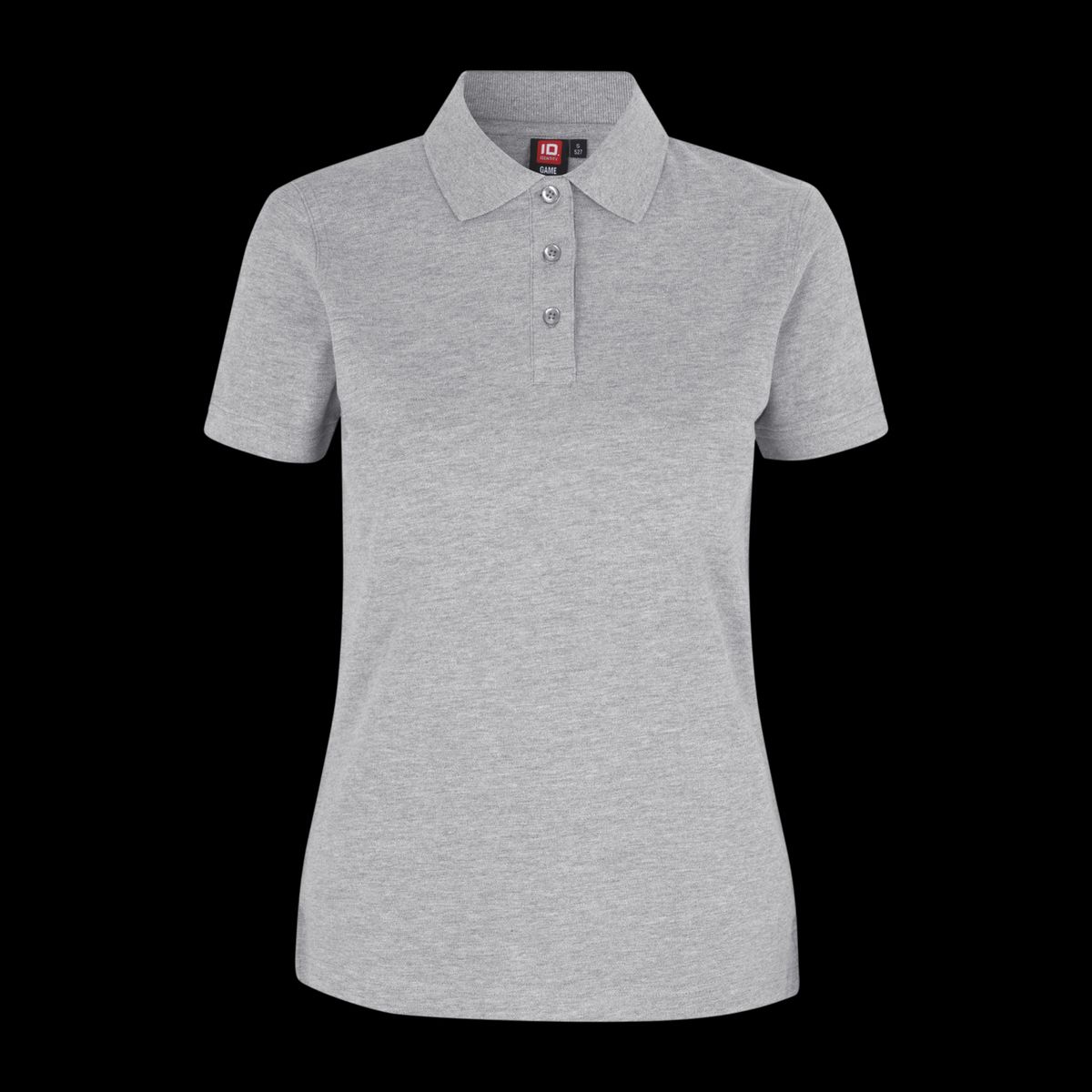 ID Dame Polo - Grå Melange - 2XL