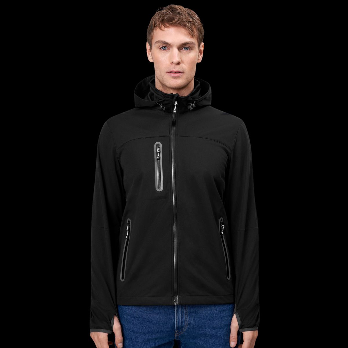 ID Herre Softshell - Black - M