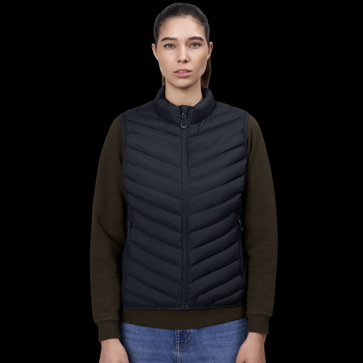 ID Stretch Dame Vest - Navy - L