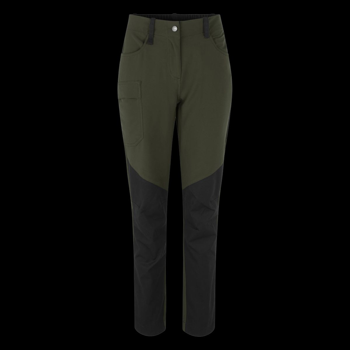 ID Dame Outdoorbukser m. stretch - Oliven - 2XL