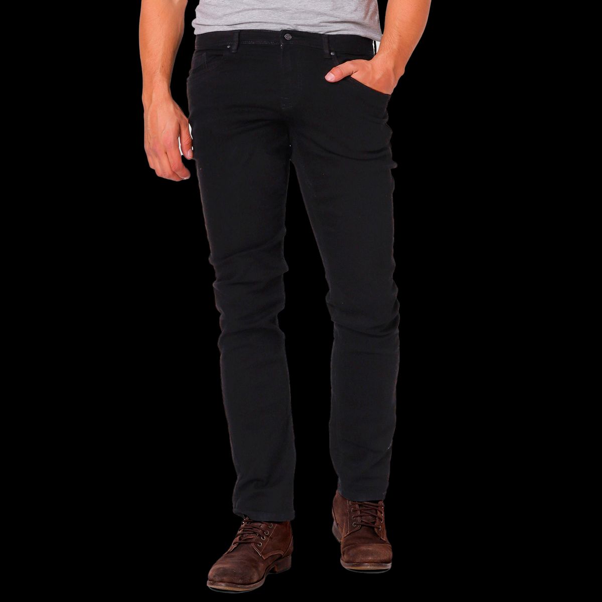 Marcus Felix Herre Jeans - Black Wash - 31/32