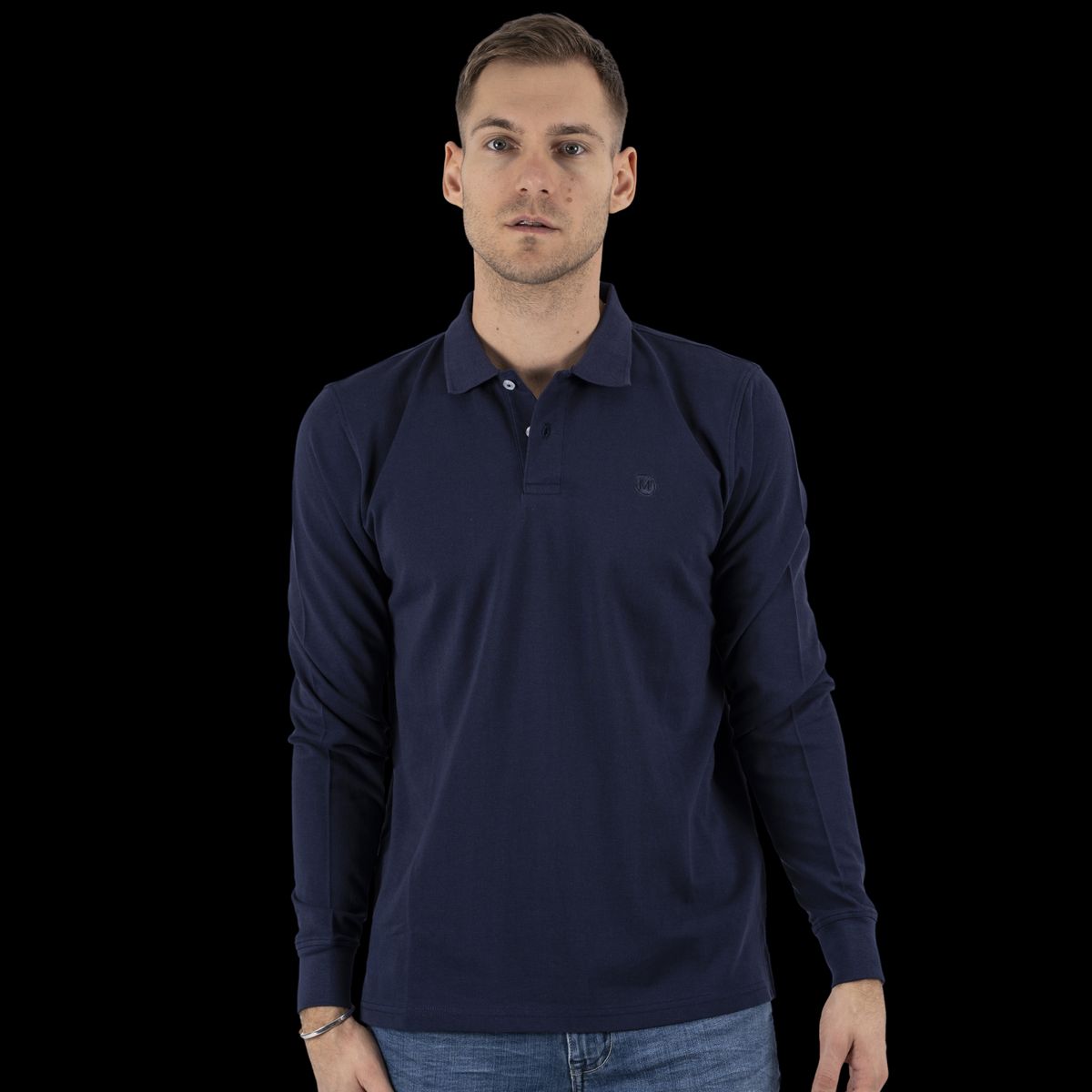 Marcus Tyler Herre Polo - Naval Blue - L