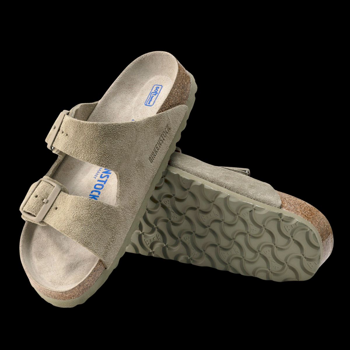 Birkenstock Arizona Dame Sandaler - Faded Khaki Narrow - 39