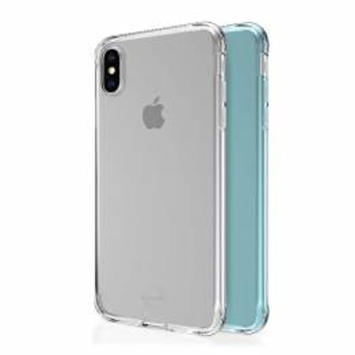 ITSKINS slim silikone Protect Gel iPhone Xs max cover dobbelt 2x pakke, Farve Klar & Grøn