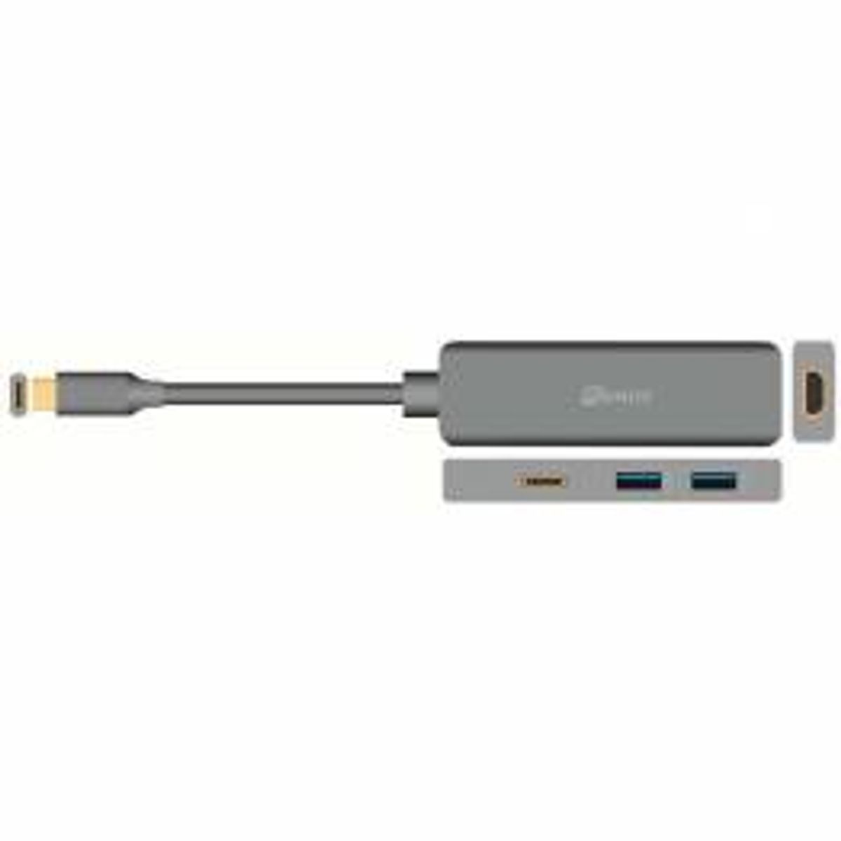 Sinox iMedia USB-C 4-in-1 hub HDMI m. 4k, 2x USB 3.0 og USB-C hun