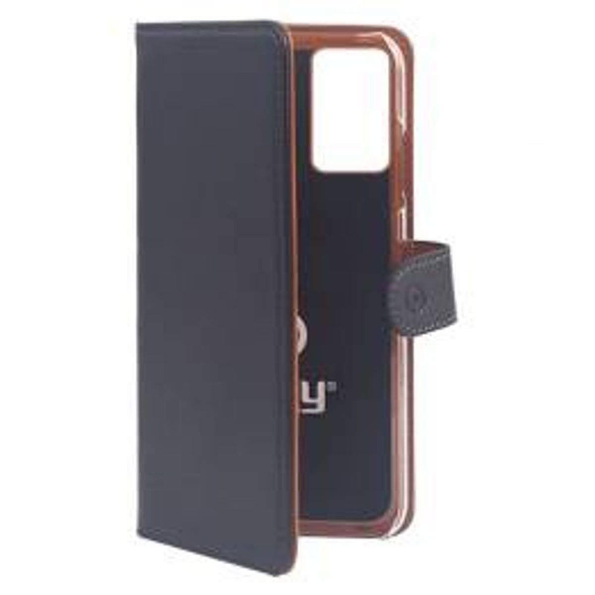 Celly Wally Samsung Galaxy S20 Cover, Sort/Cognac