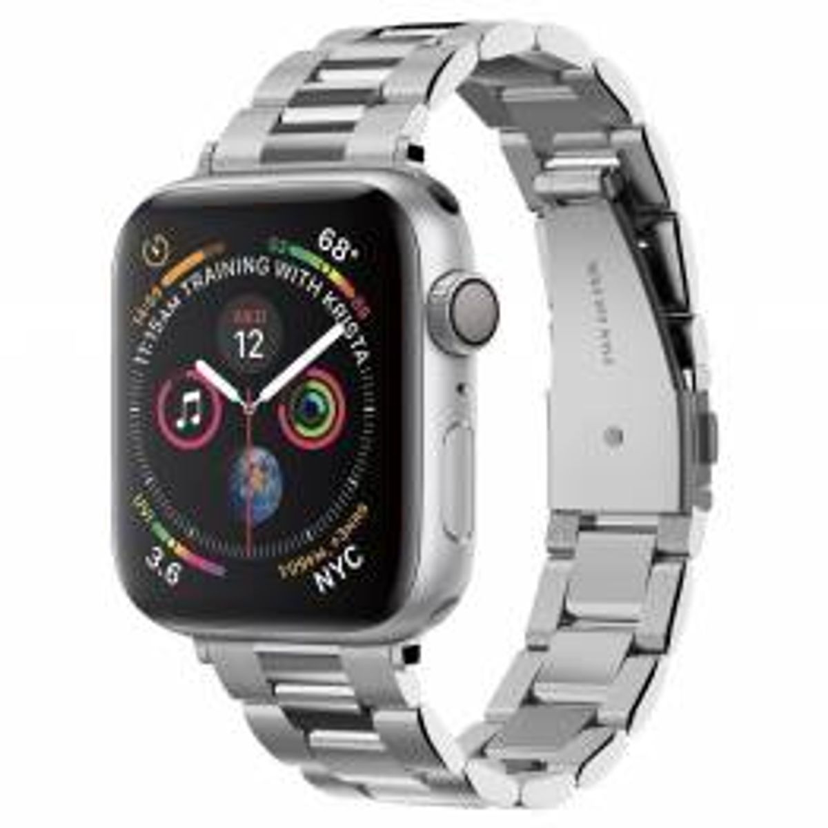 Spigen Apple Watch Modern Fit stål rem 38/40/41/42mm - sølv