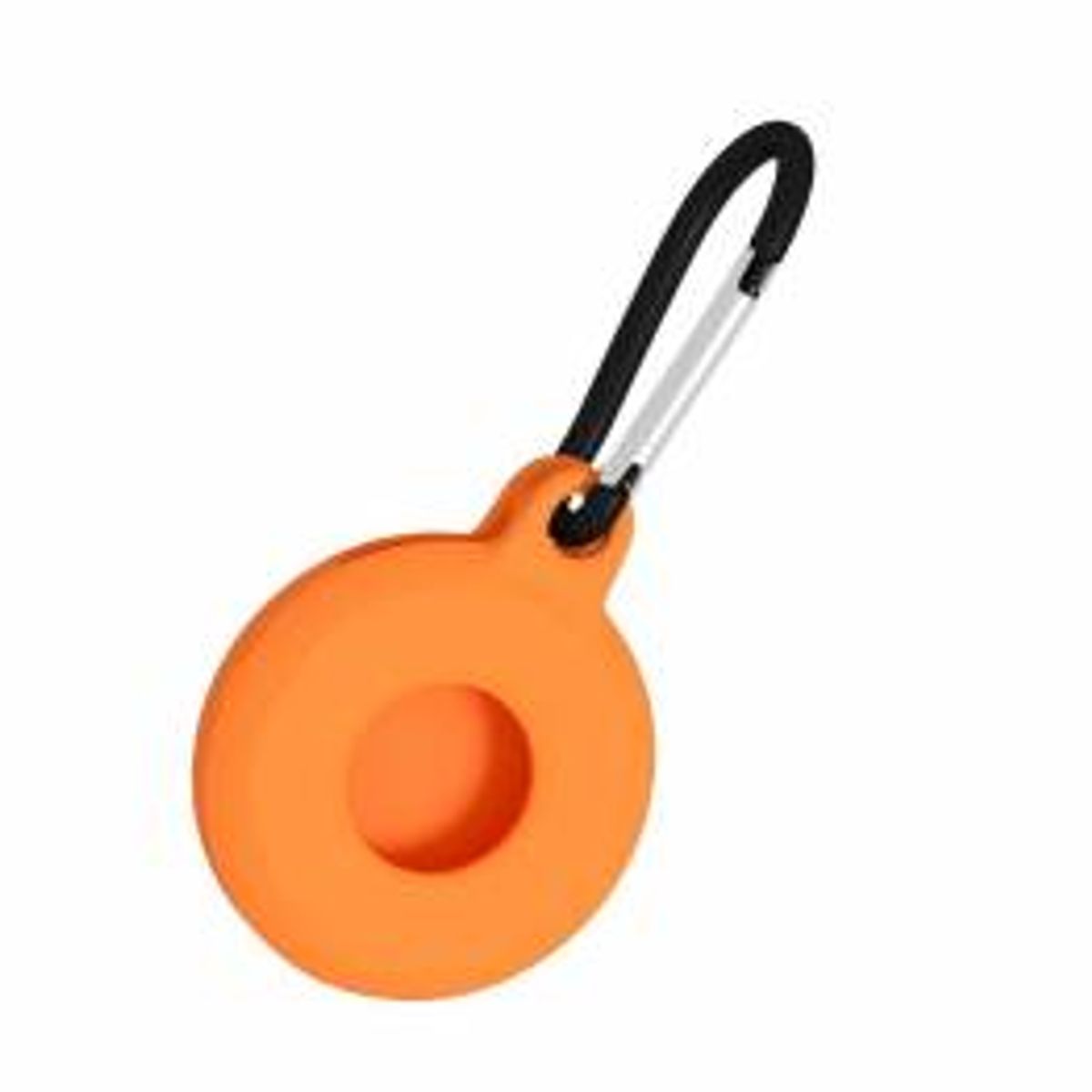 AirTag holder i silikone med karabin - Orange