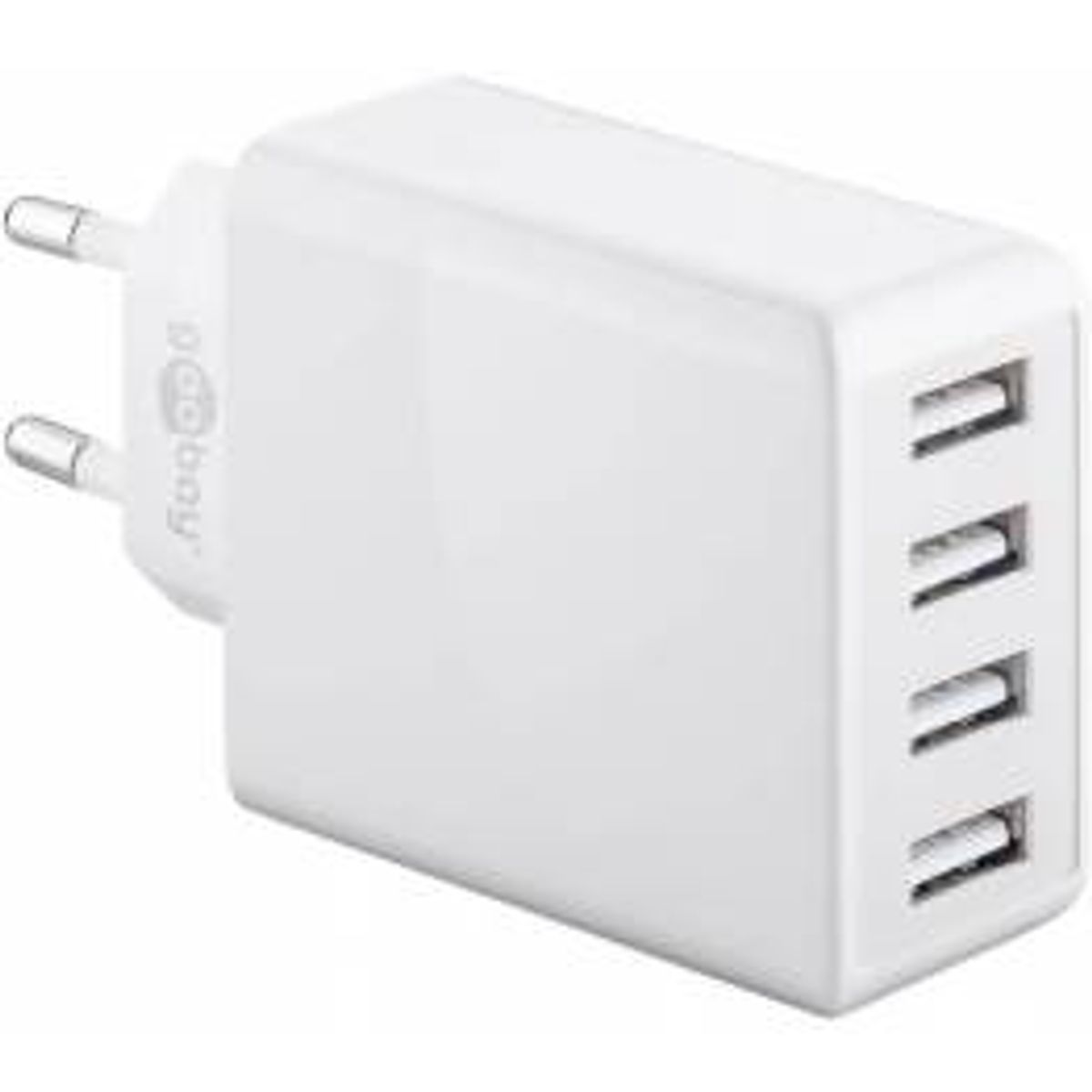 GooBay 4 ports USB oplader 30W - Hvid