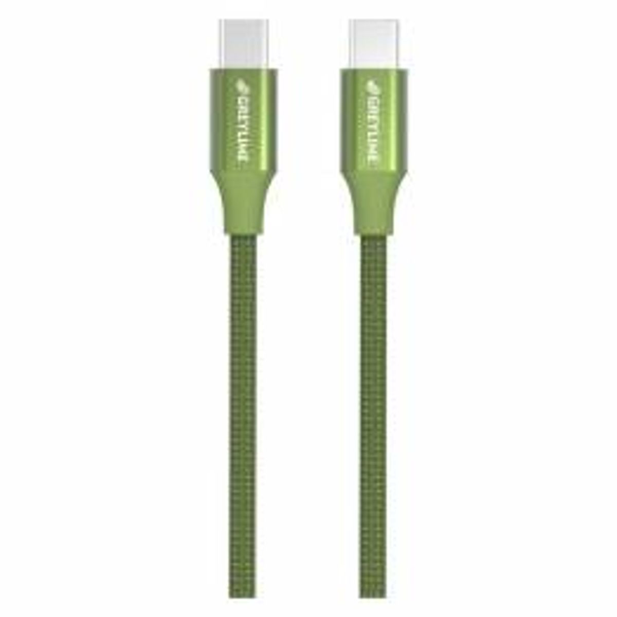 GreyLime Braided USB-C til USB-C Kabel Grøn 2 m