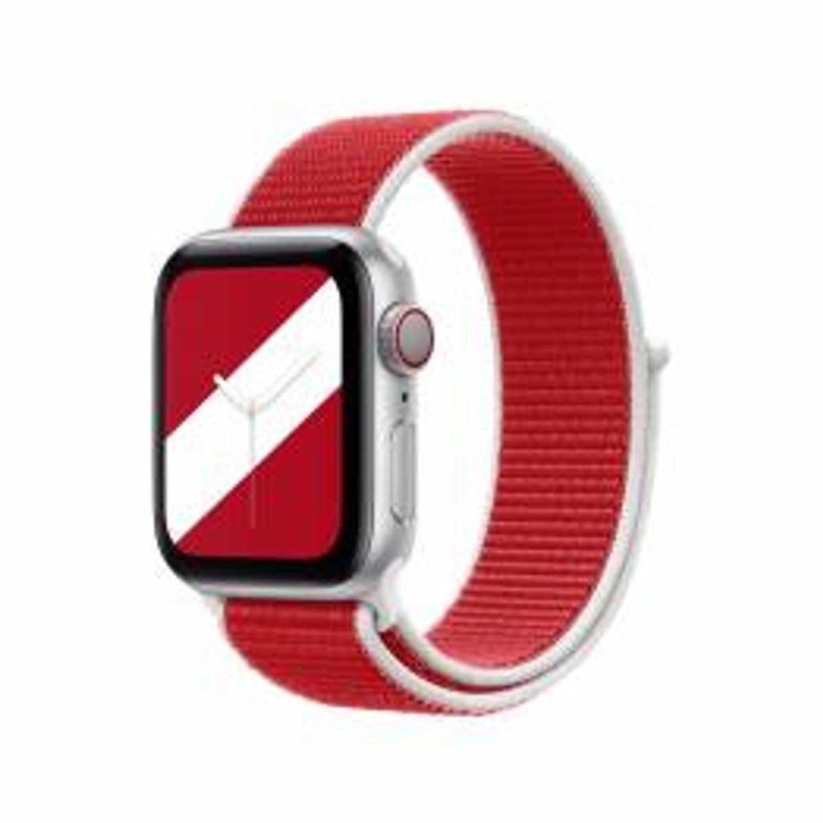 Apple Watch loopback rem 38/40/41/42mm - Rød og hvid