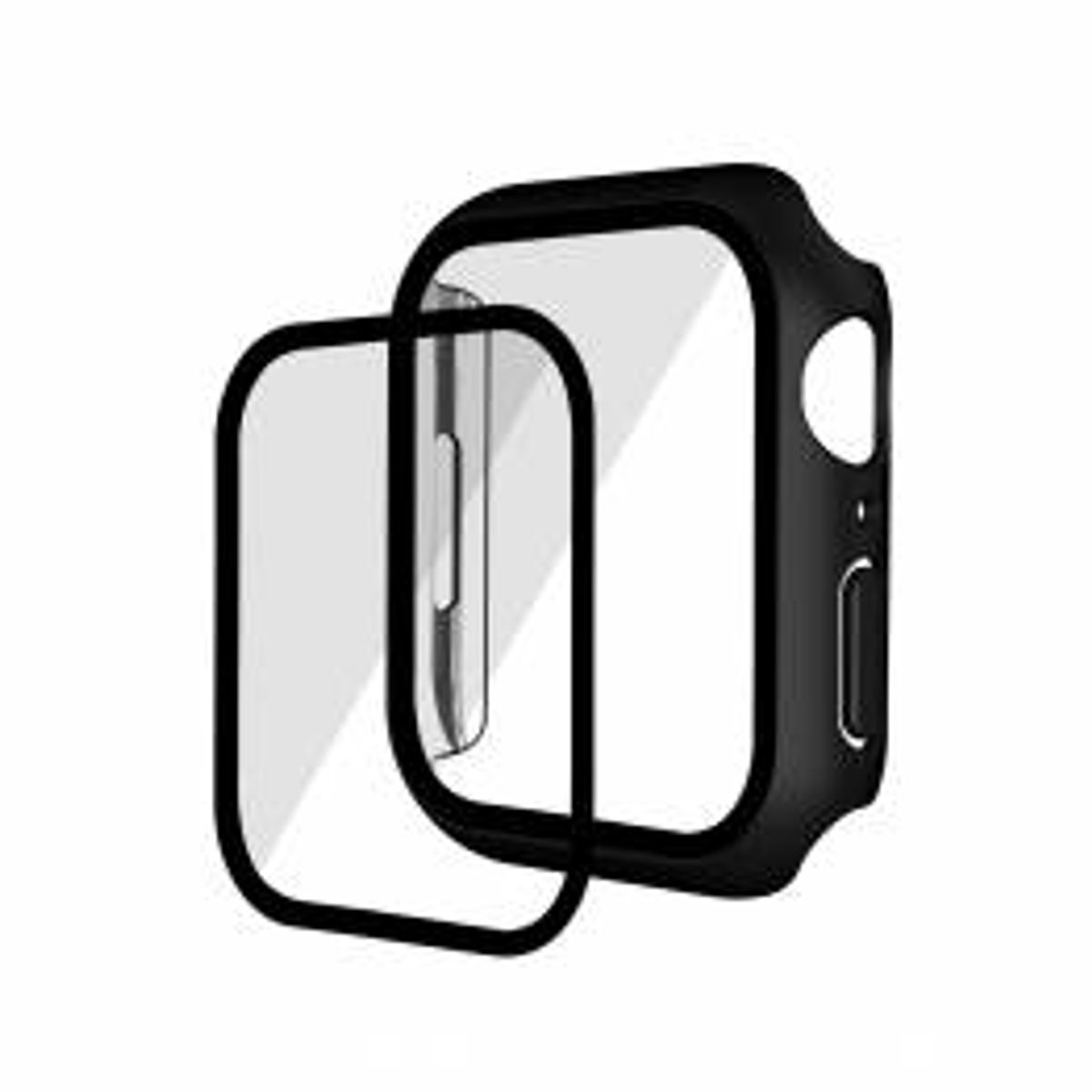 Ekstra beskyttende Apple Watch 7/8 cover i hård plast - 41mm - Sort