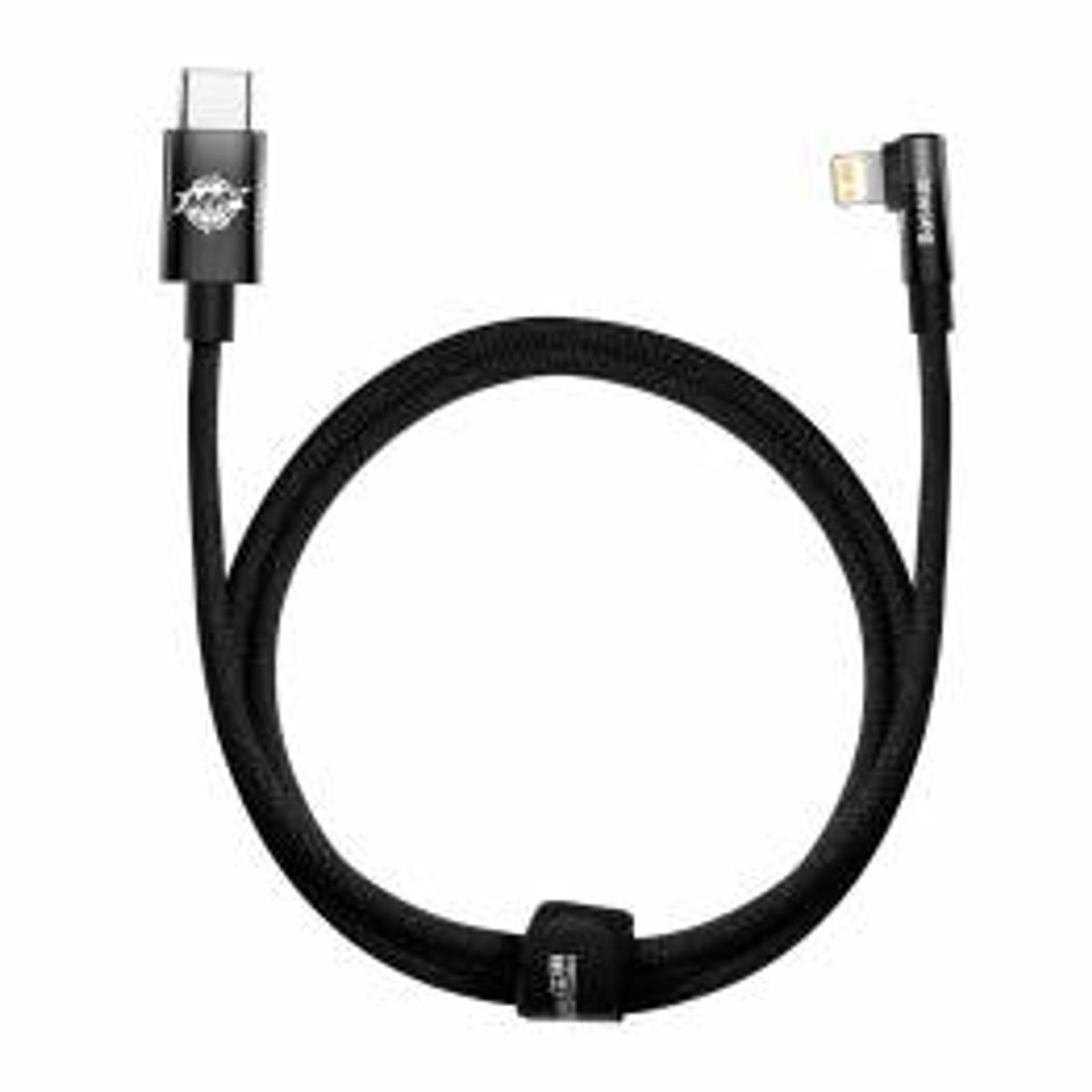 Baseus MVP hårdført USB-C til Lightning kabel m vinkel - 1m - Sort