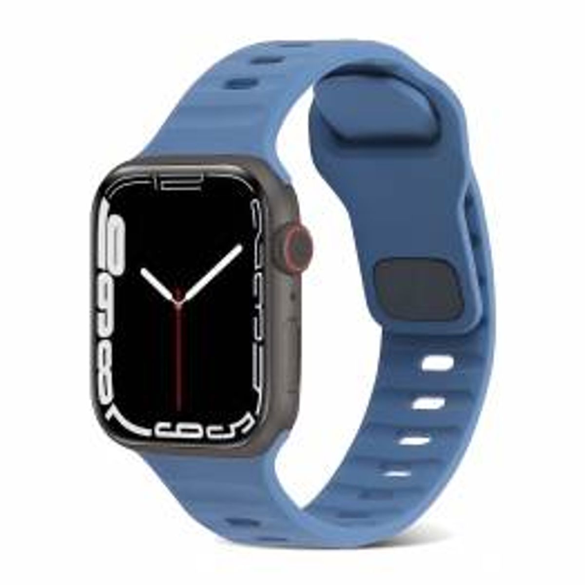 Sports rem i silikone til Apple Watch Ultra samt 44/45/46/49mm - Blå, Farve Blå