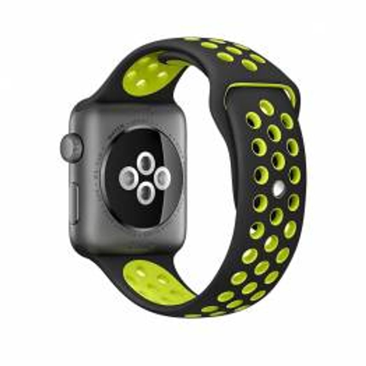 Apple Watch rem i silikone - God til sport - Flere flotte farver, Størrelse 42mm (2014-2018), 44, 45, 46 & 49mm, Farve Gul