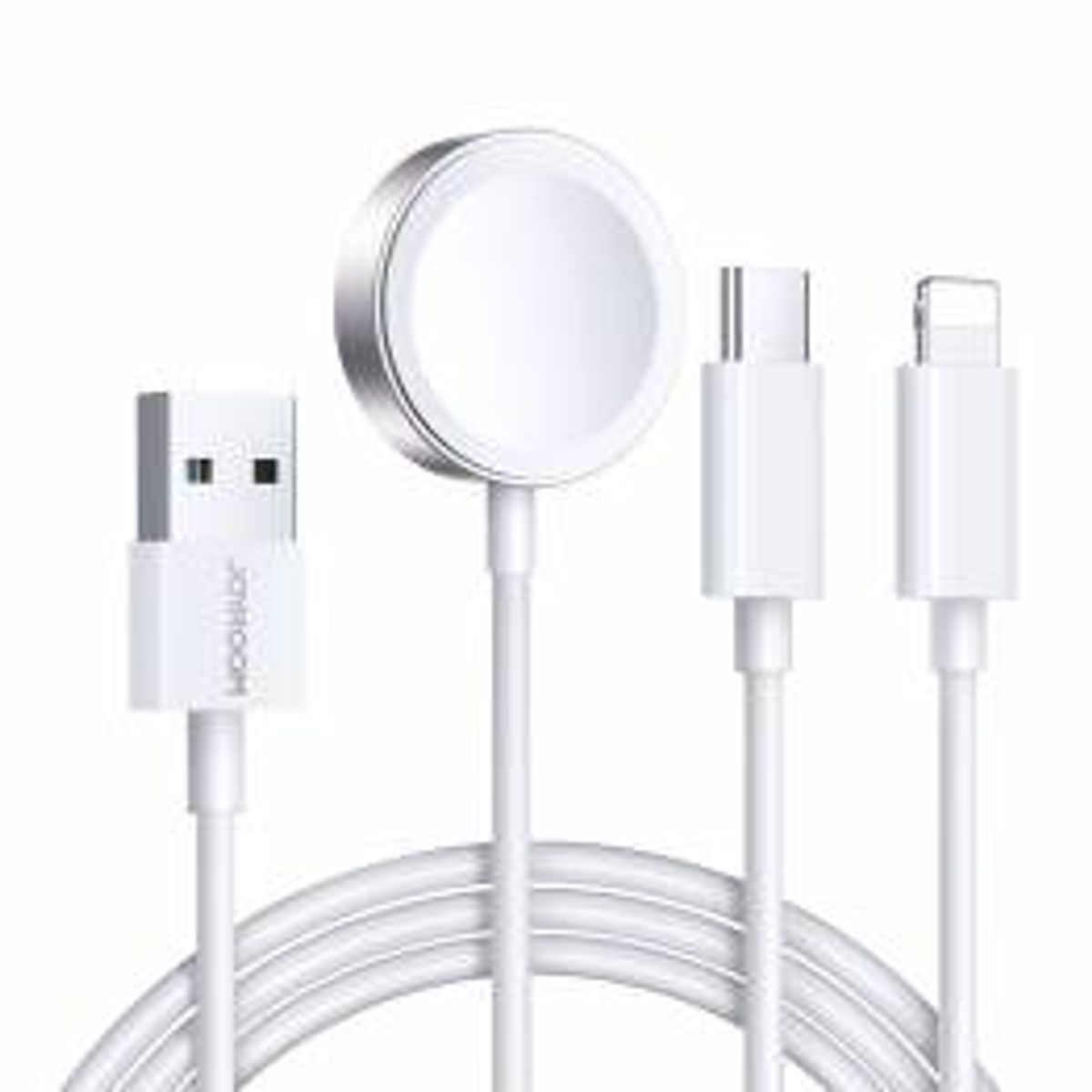 Joyroom 3-i-1 USB kabel med USB-C, Lightning og Apple Watch oplader