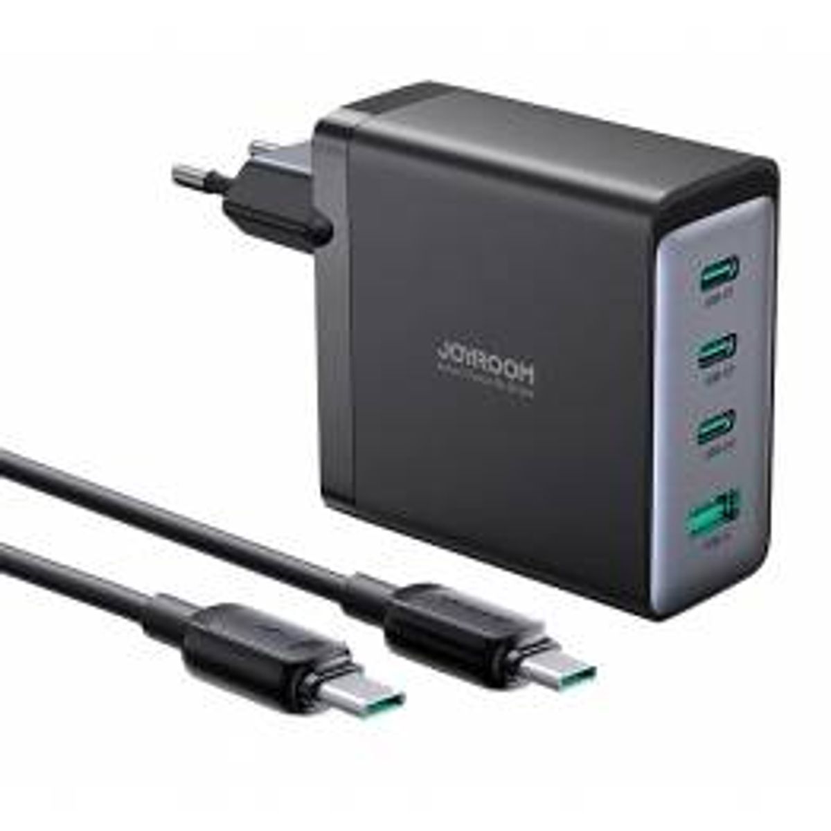 Joyroom GaN Ultra 4-port USB-C/USB 100W PD oplader m 1,2m USB-C kabel