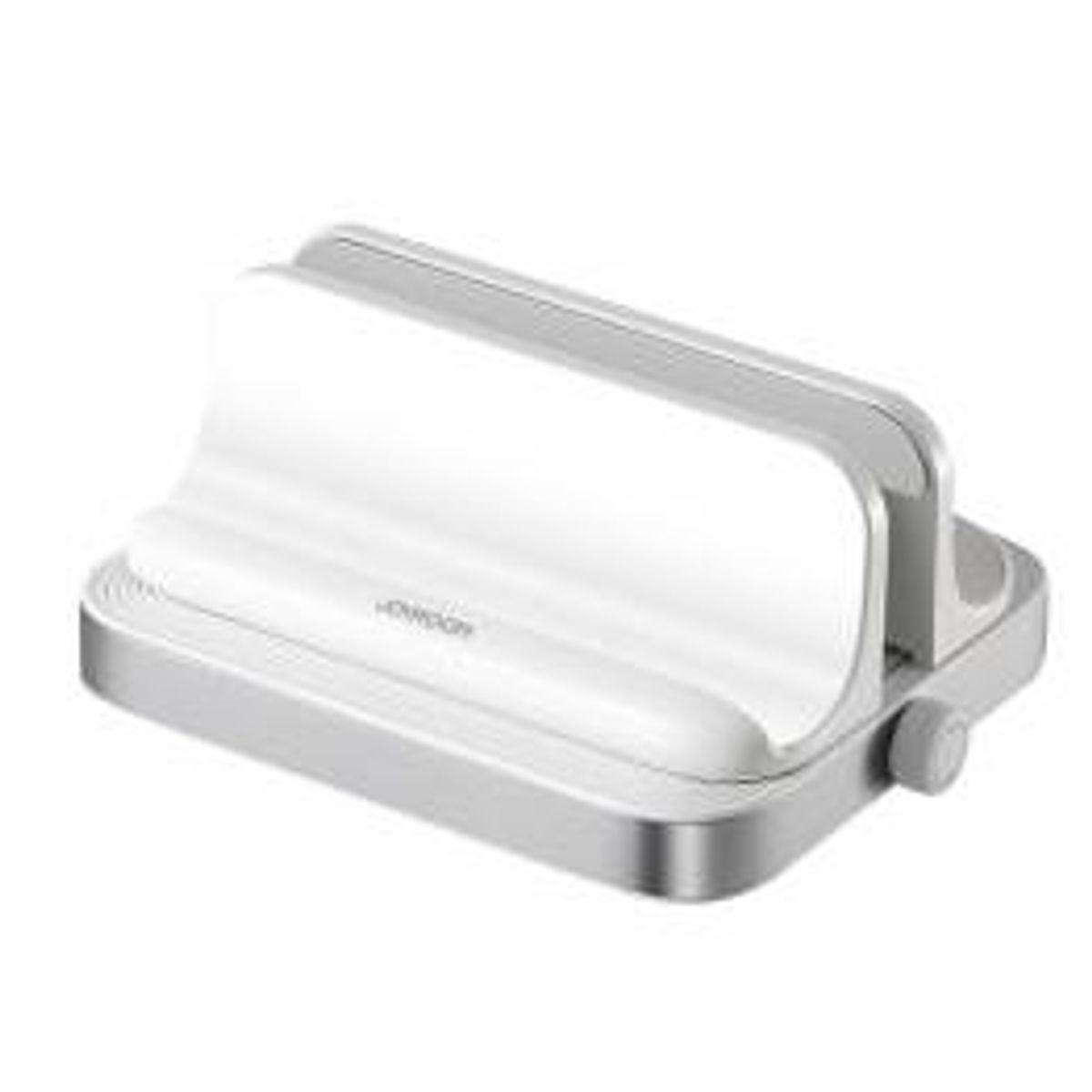 Justerbar holder til MacBook, Mac mini og laptop med iPhone/iPad holder - Hvid