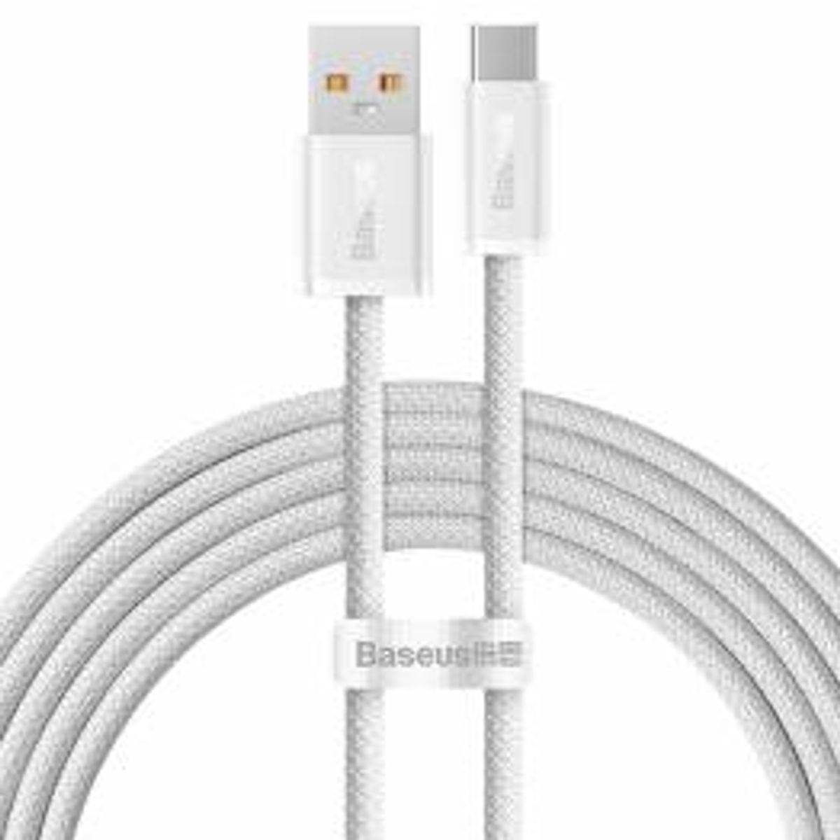 Baseus Dynamic Series vævet USB til USB-C kabel - 2m - Hvid