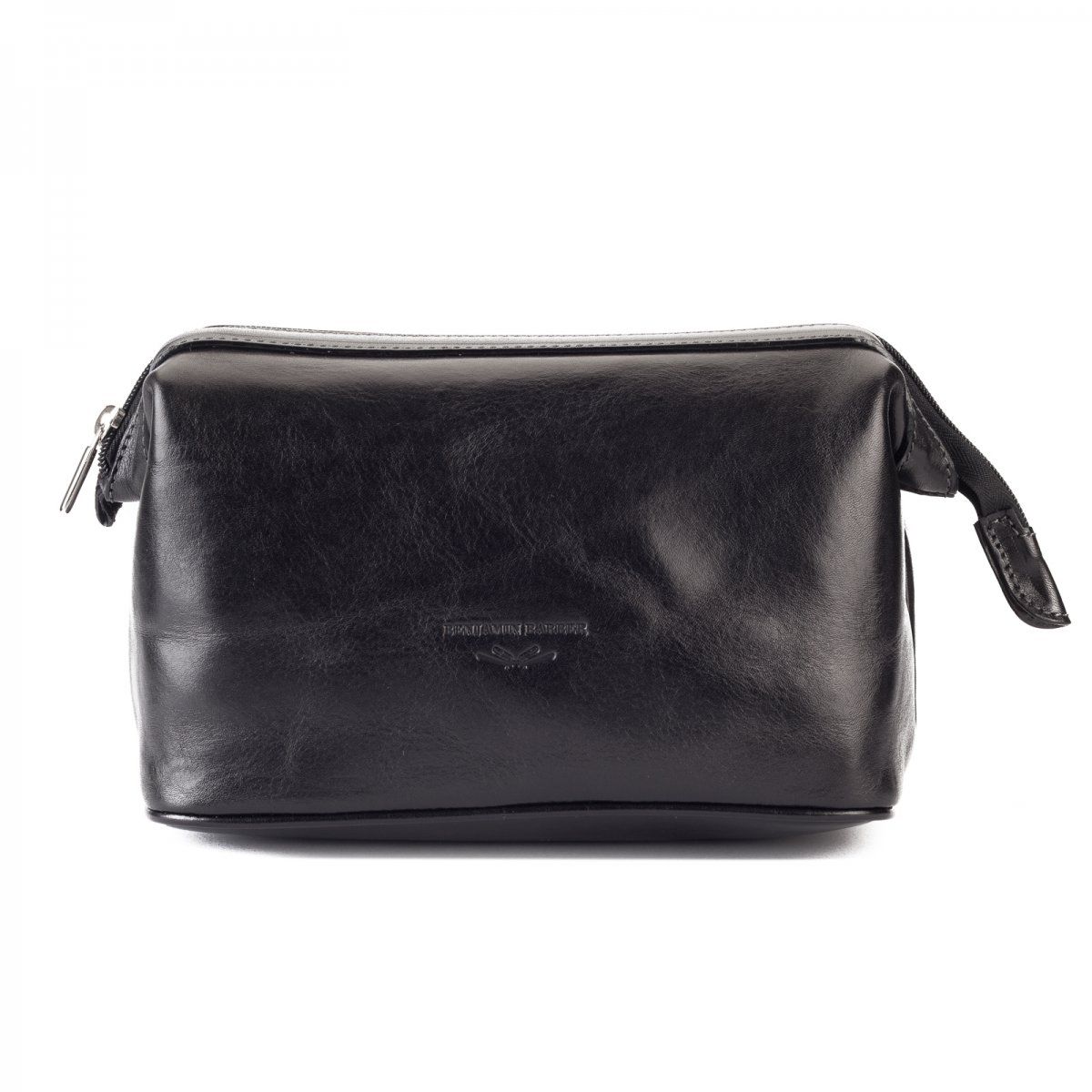 Benjamin Barber Toilet Bag Black Leather