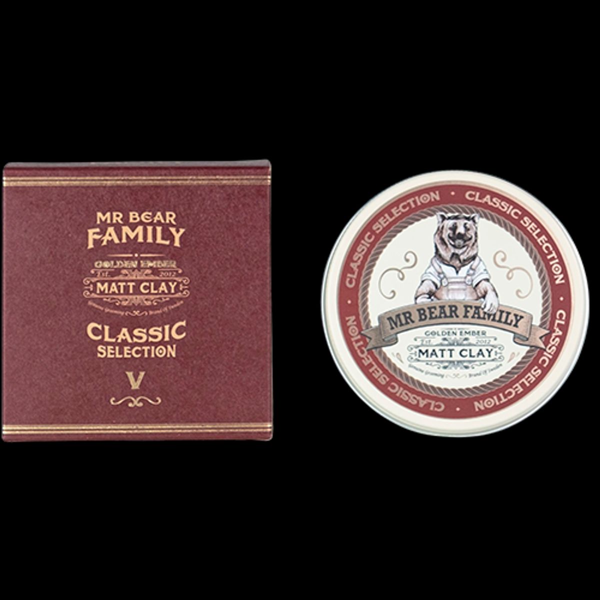 Mr Bear Family Pomade Matt Clay Golden Ember (100 ml)