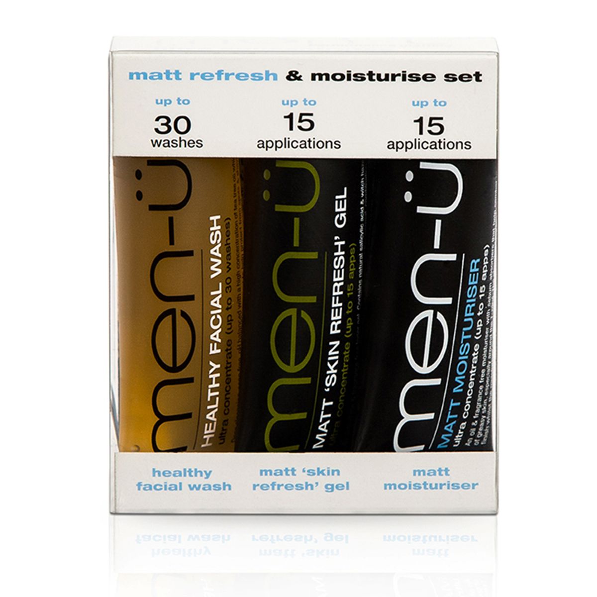 men-ü Matt Refresh & Moisturise Set (3 x 15 ml)