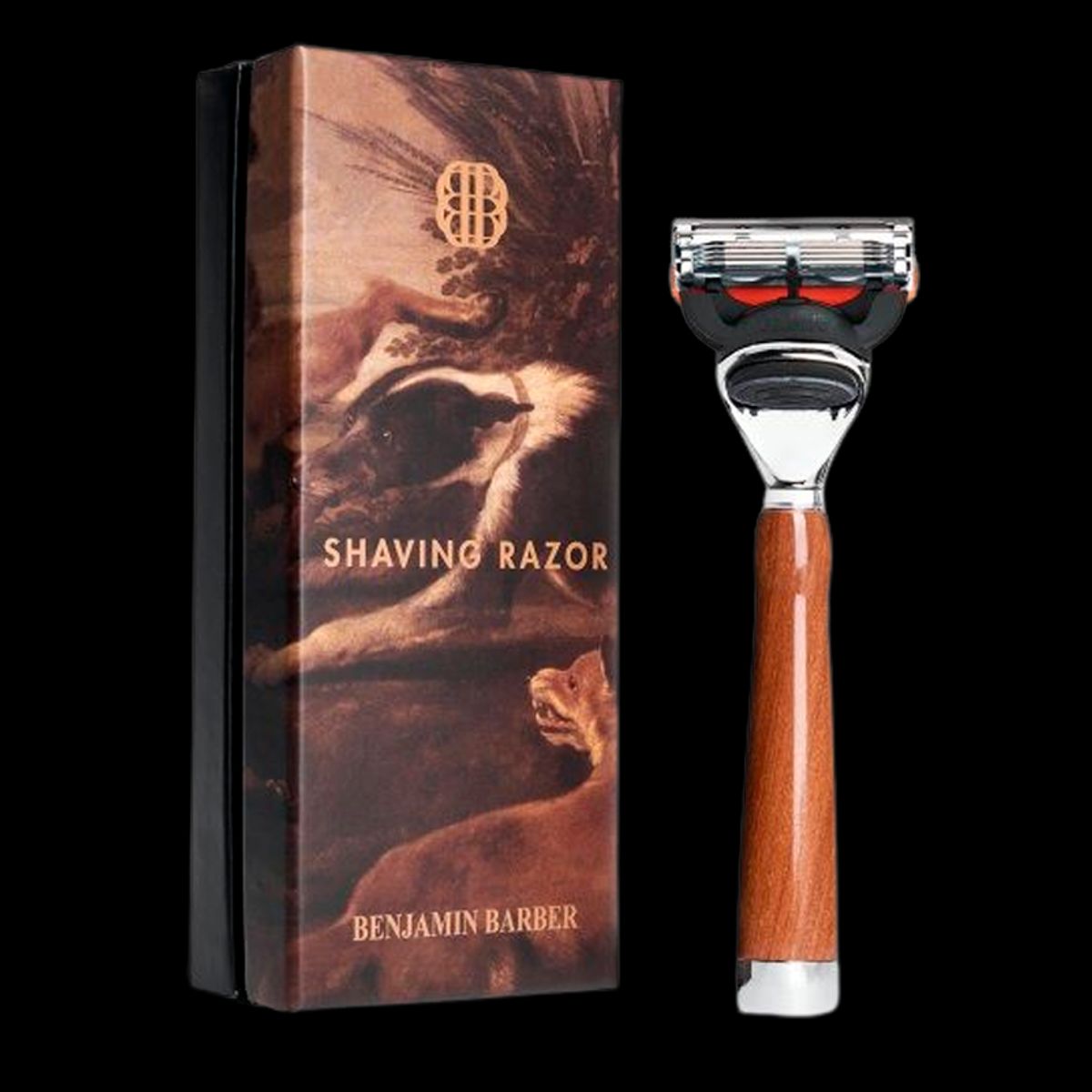 Benjamin Barber Classic Shaving Razor Fusion Wood (1 stk)