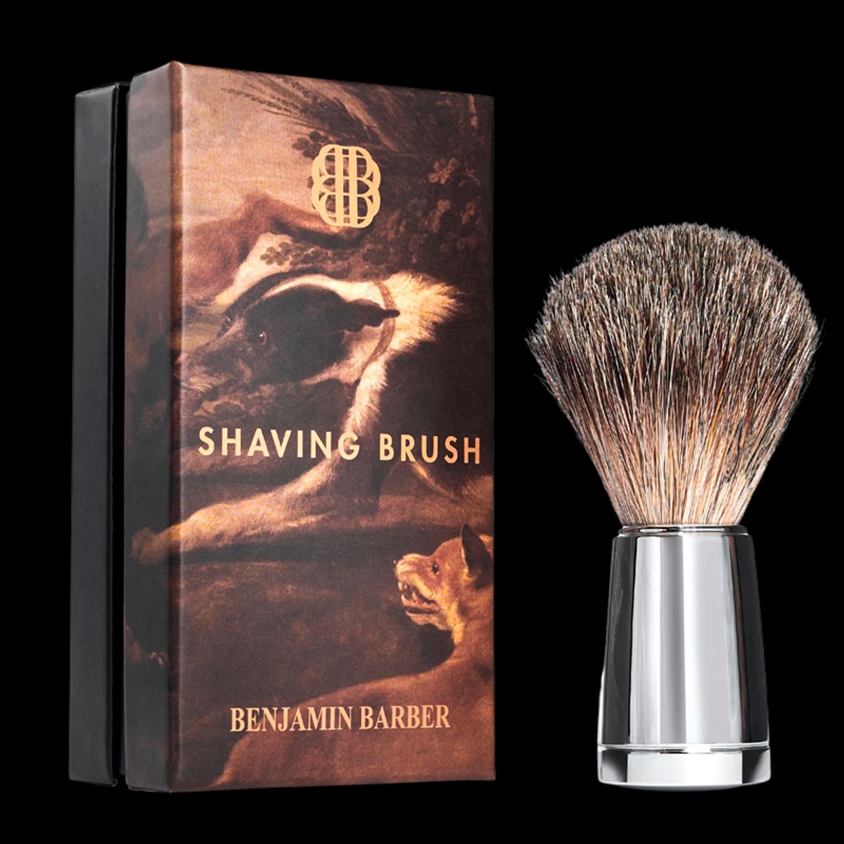 Benjamin Barber Classic Shaving Brush Chrome (1 stk)