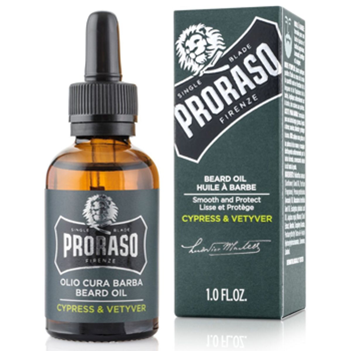 Proraso Skægolie, Cypress & Vetiver (30 ml)