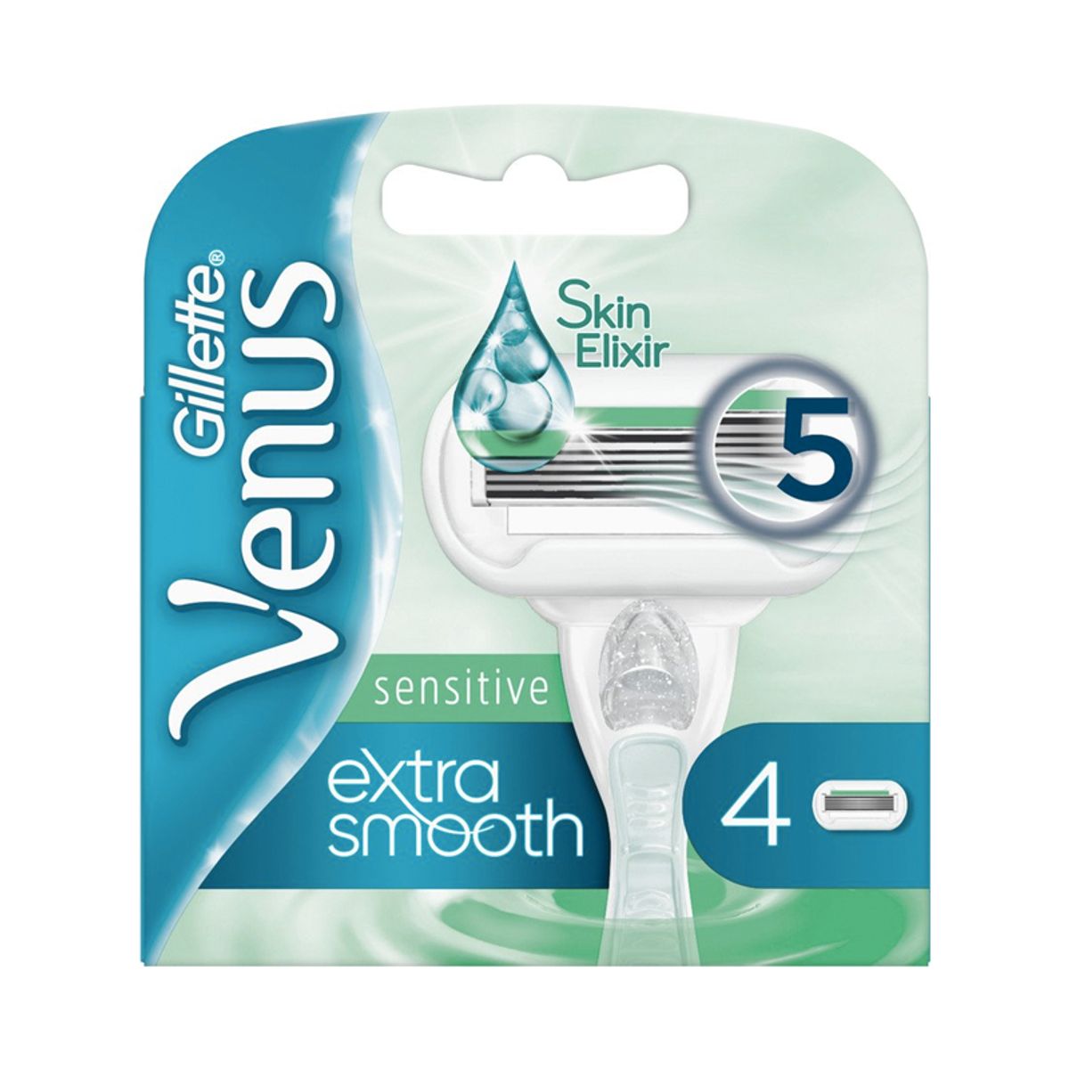 Gillette Venus Extra Smooth Sensitive Barberblade (4 Stk)