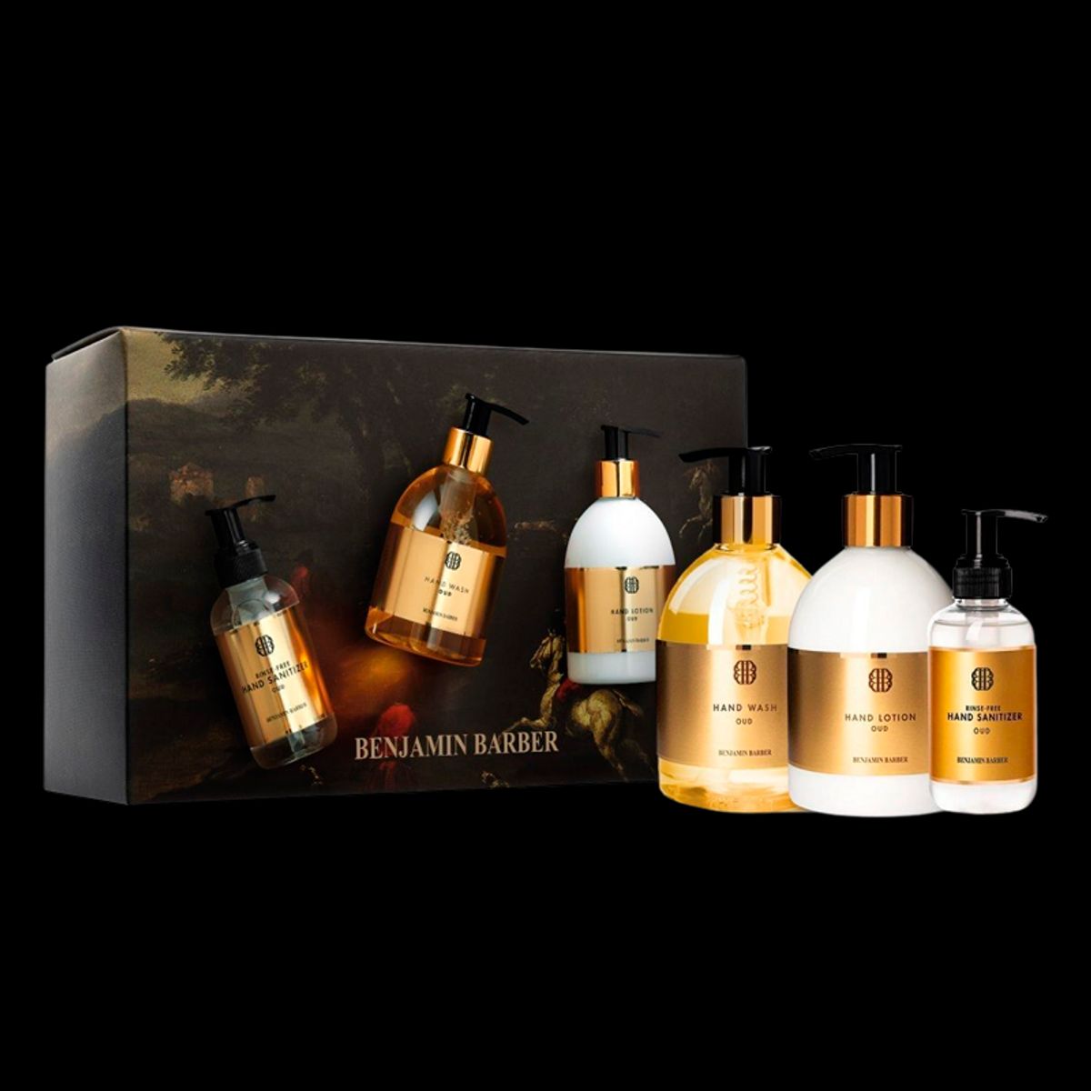 Benjamin Barber Gift Set Oud Hand Trio (2 x 300 ml + 150 ml)