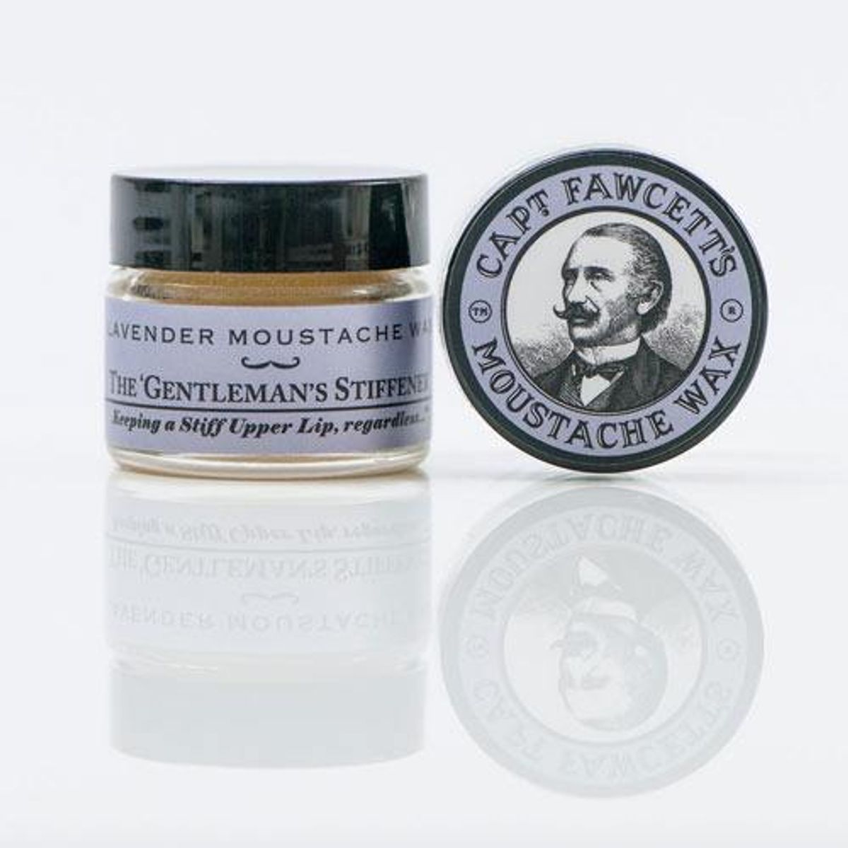 Captain Fawcett Moustache Wax - Skæg Voks (Lavendel, 15 ml)