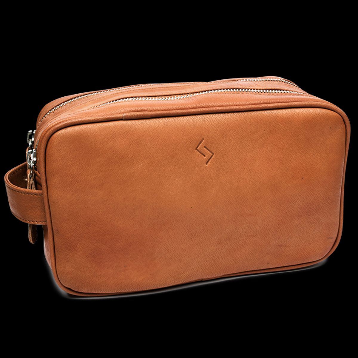 Njord Toilet Bag Gedeskind Dobbeltrum Cognac