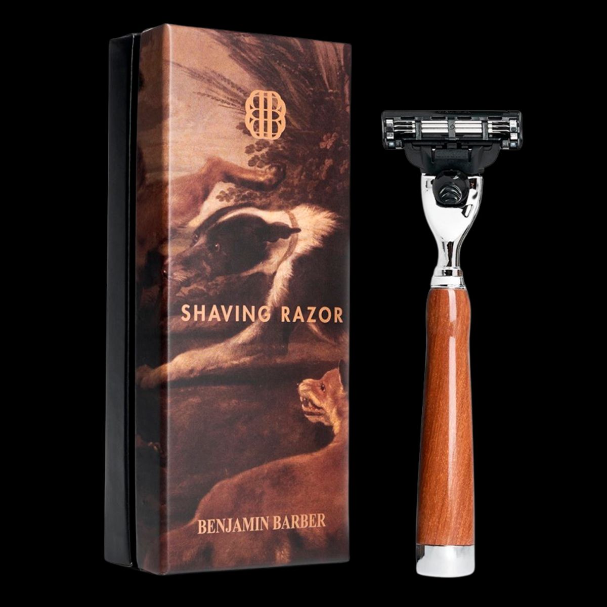 Benjamin Barber Classic Shaving Razor Mach3 Wood (1 stk)