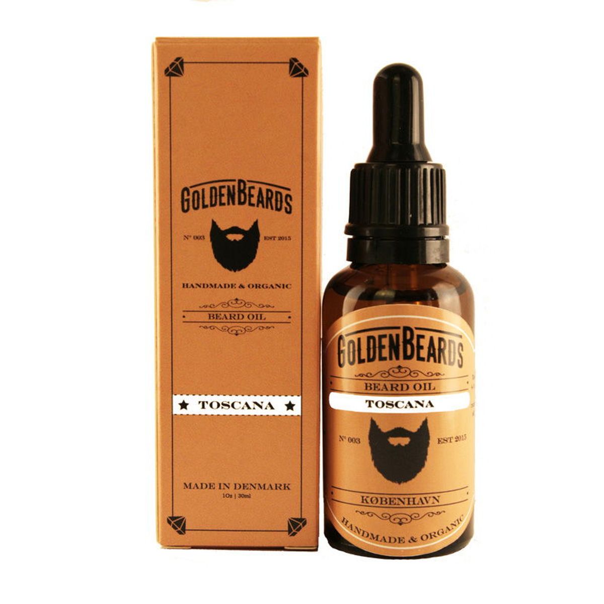 Golden Beards Økologisk Skægolie - Toscana (30 ml)