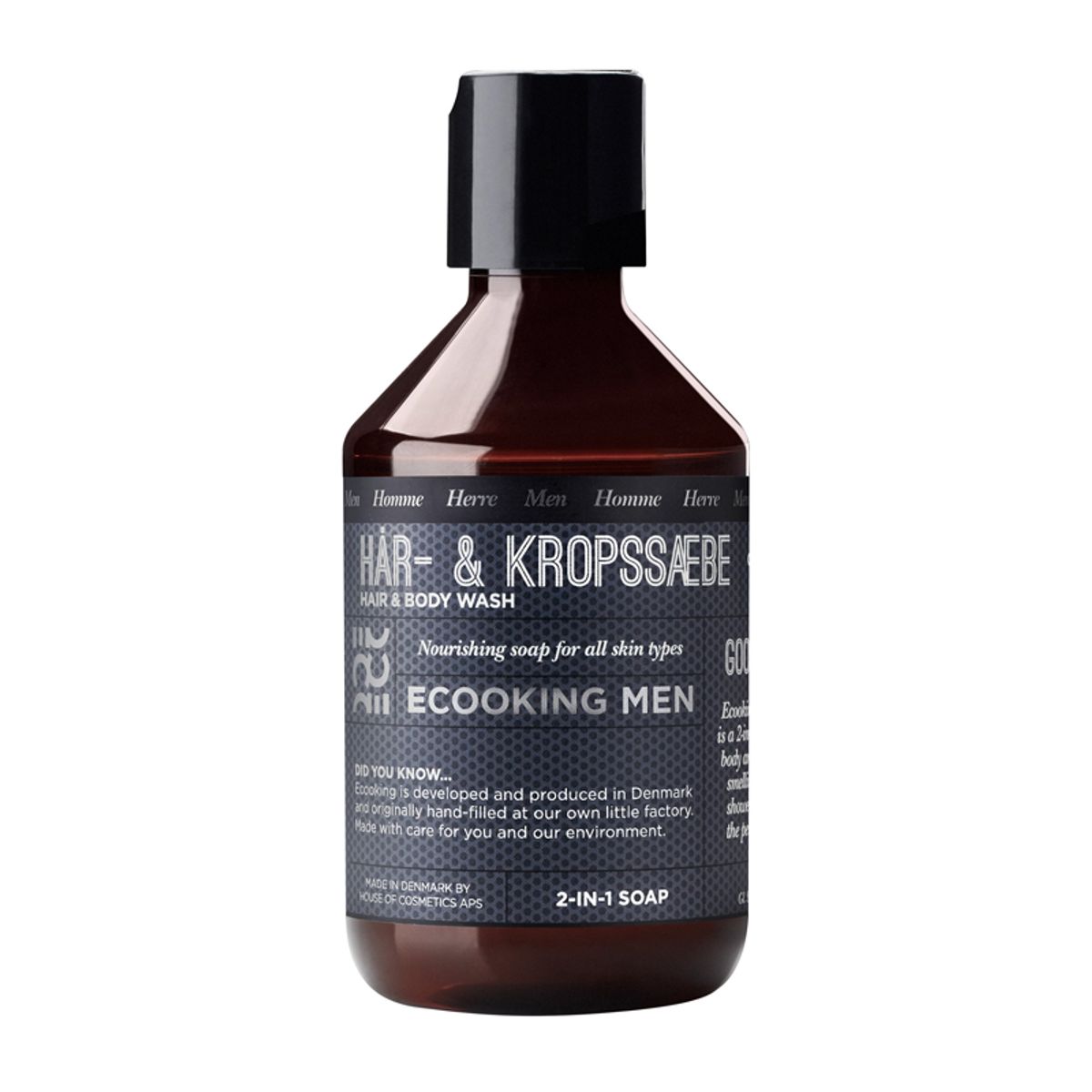 Ecooking Men Hår- & Kropssæbe (250 ml)