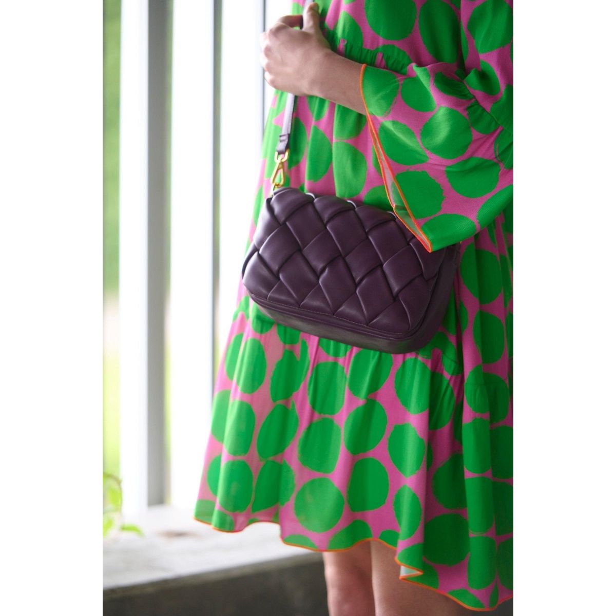 Noella taske - Brick compartment bag purple