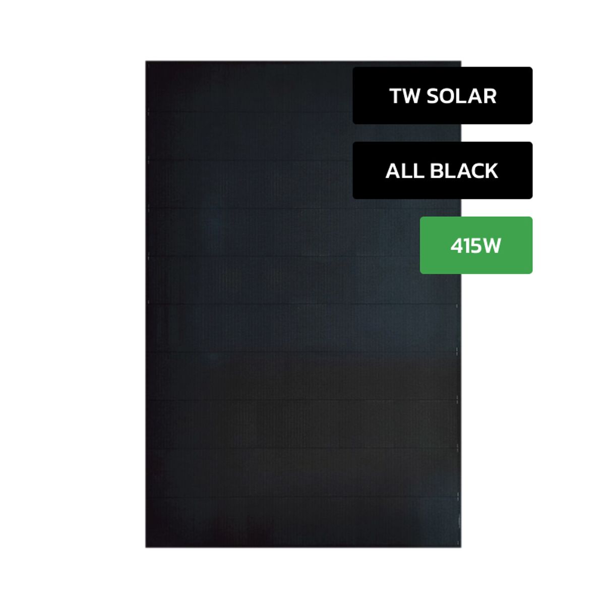 415W TW Solar Shingled solcelle