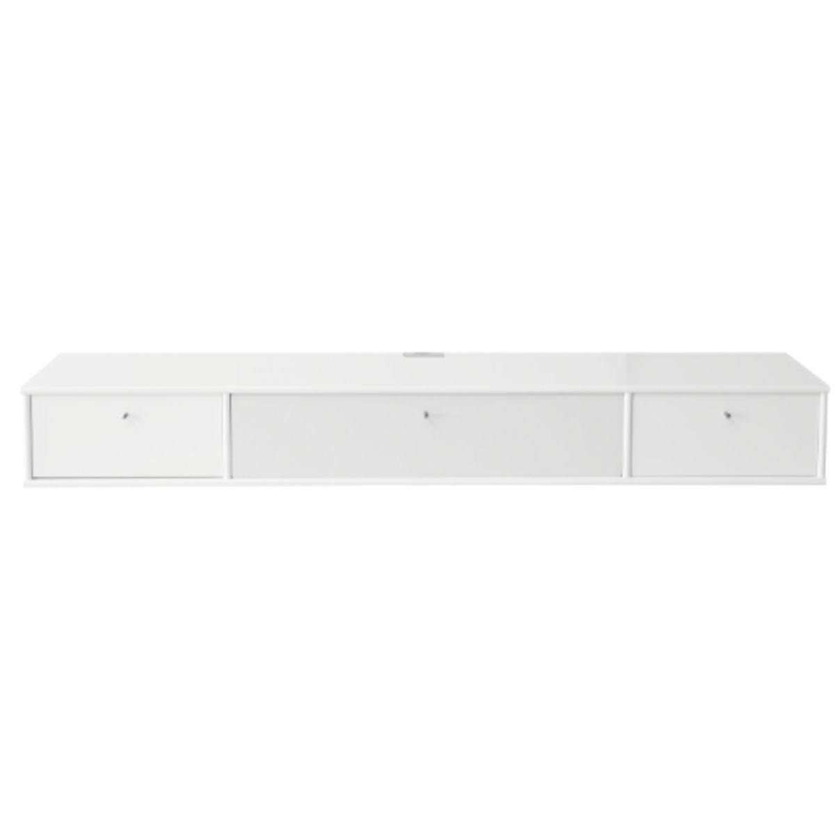 Mistral TV bord | AV modul m. stofklap samt skuffe | Hvid