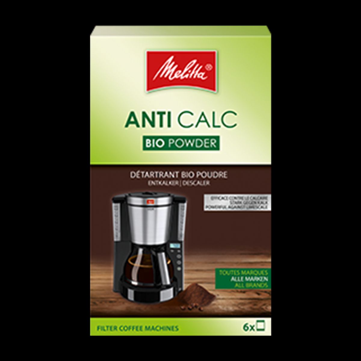 Melitta - Anti Calc Bio - Filterkaffemaskiner (6x20g)