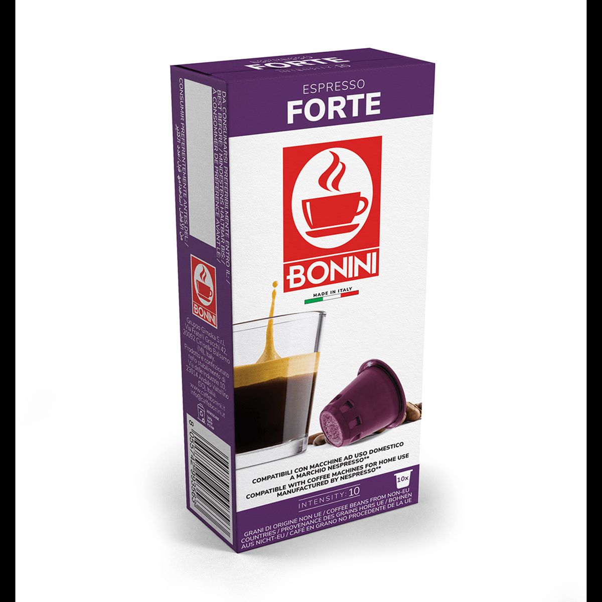 Bonini - Forte (10 stk) - Kapsler til Nespresso