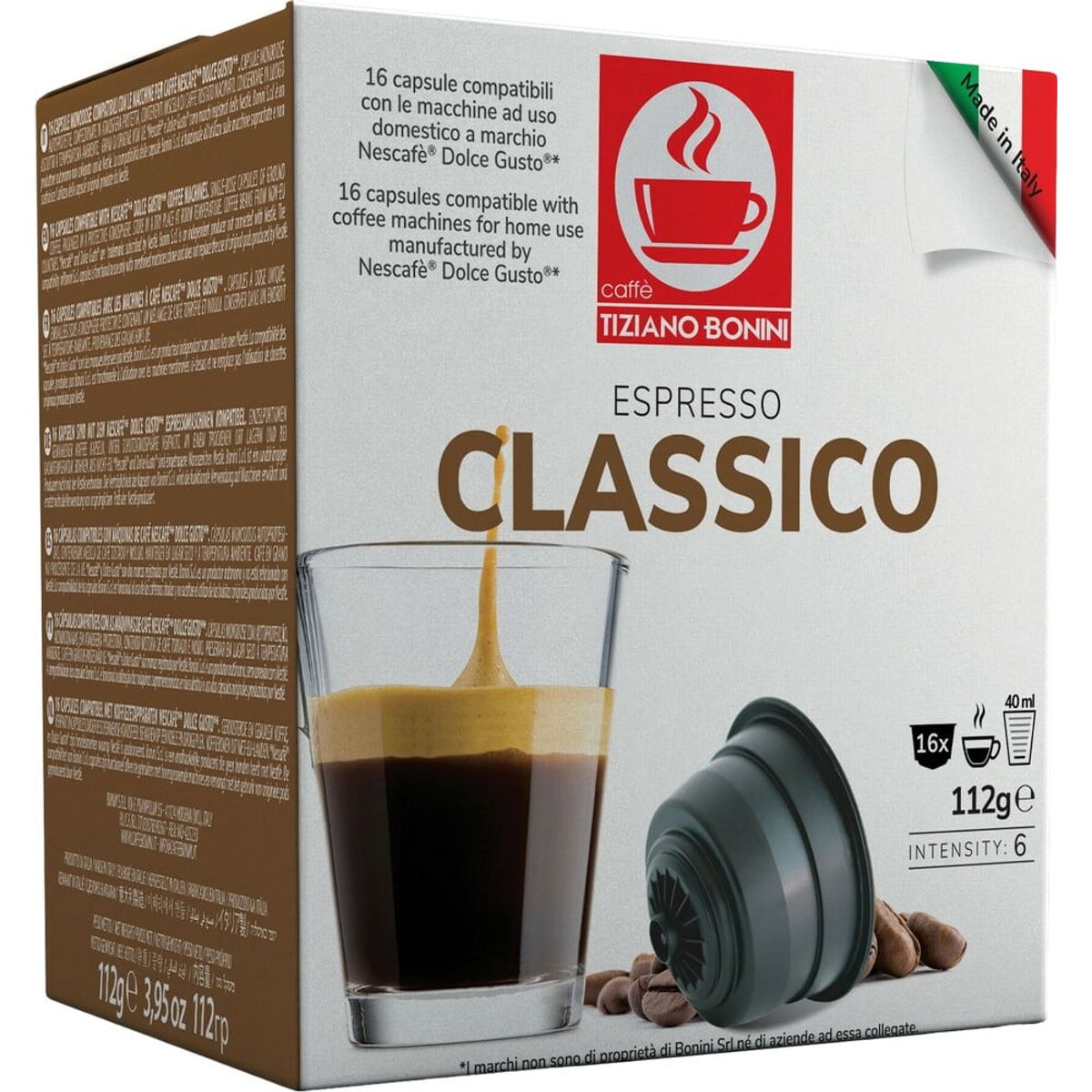 Bonini - Classico (16 stk) - Kapsler til Dolce Gusto