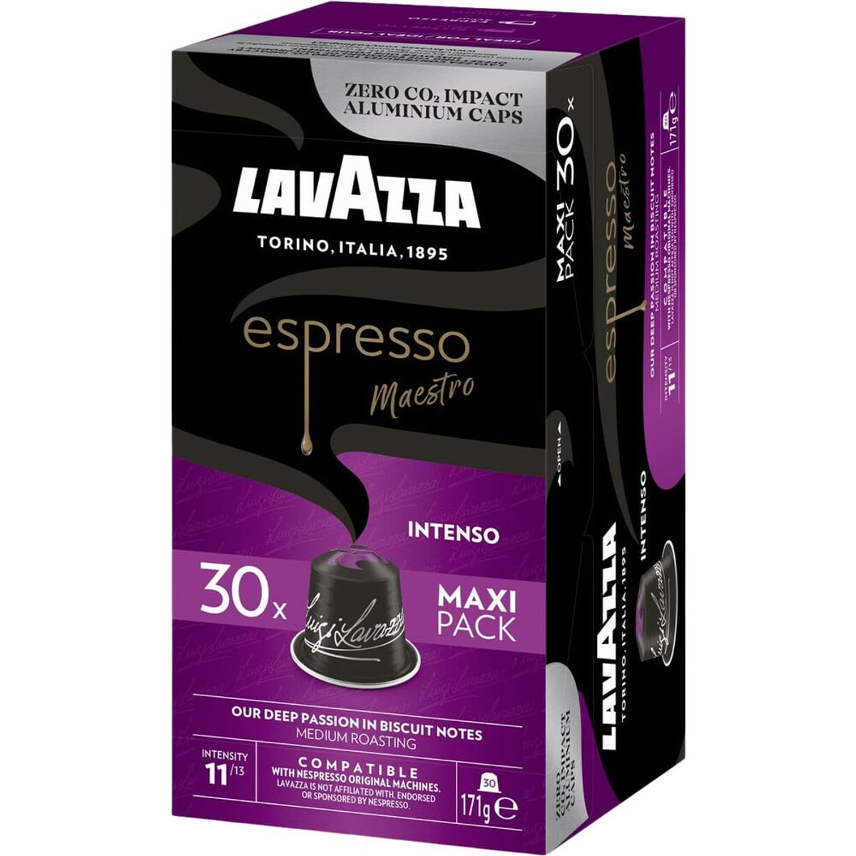 Lavazza - Maestro Intenso (30 stk) - Kapsler til Nespresso