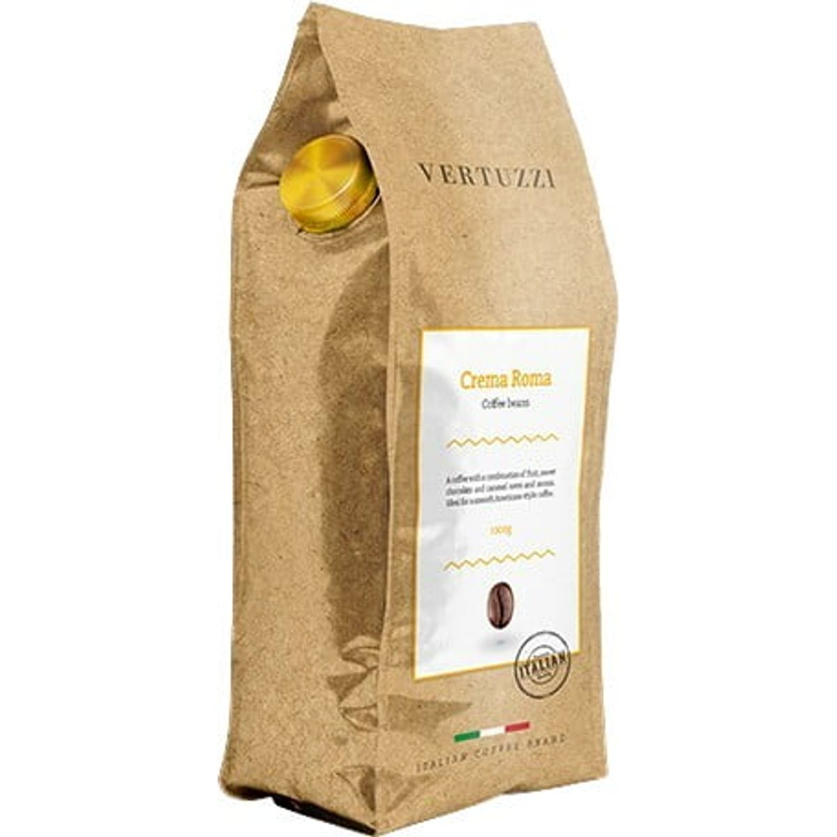 Vertuzzi - Crema Roma (1000g) - Kaffebønner