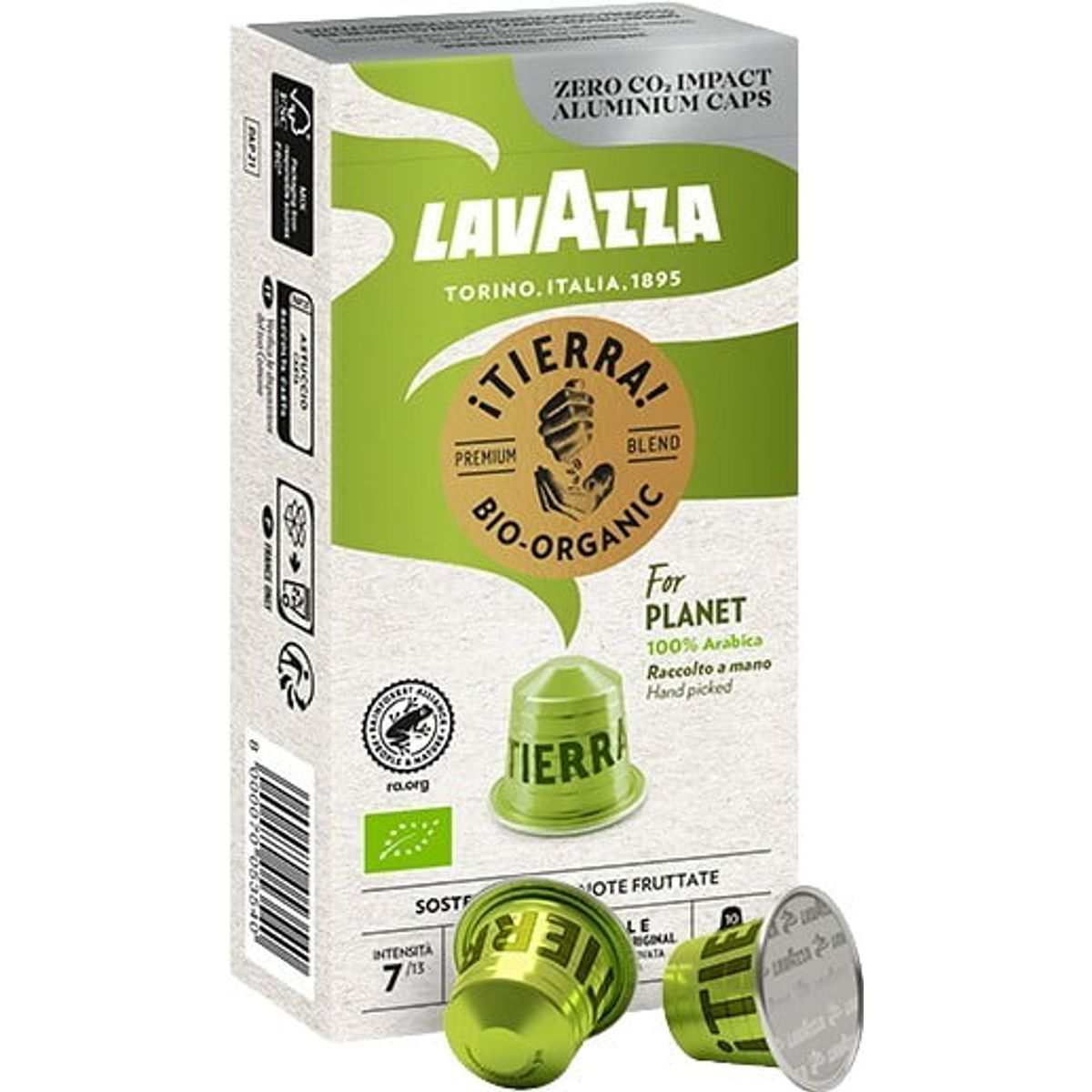 Lavazza - Tierra Planet Økologisk (10 stk) - Kapsler til Nespresso