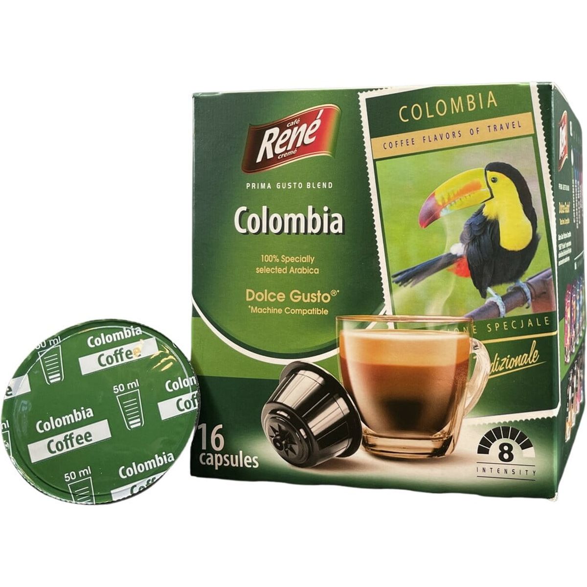 Café René - Colombia (16 stk) - Kapsler til Dolce Gusto